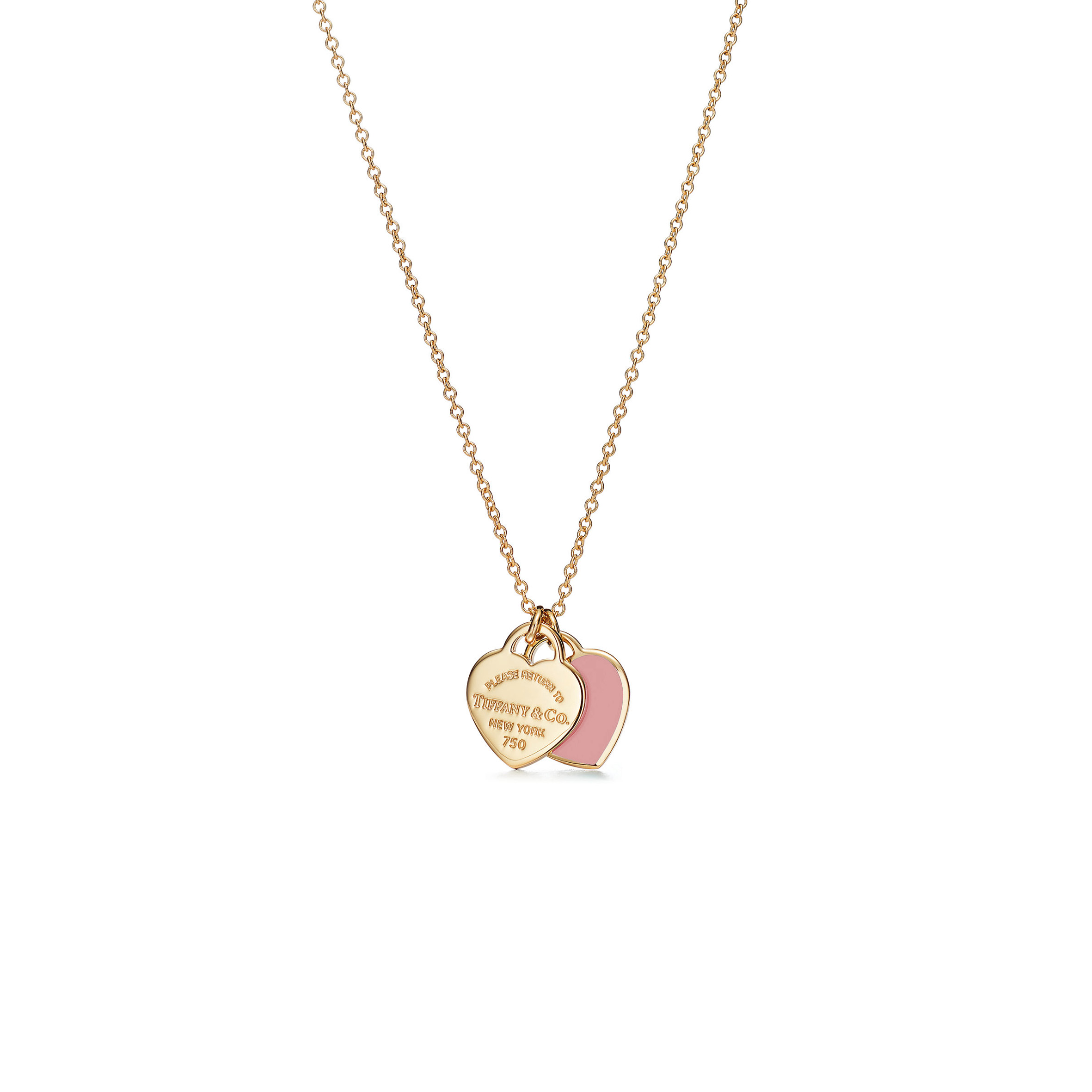 TIFFANY RETURN TO TIFFANY®MINI DOUBLE HEART TAG PENDANT 67800972